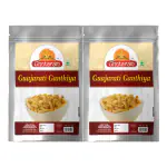 Ghotaram Bhavnagar Classic Makhania Farsan | Makhania Gathiya Gathia Farsaan Namkeen Snack | Healthy Namken farshan namkeen Savoury Snack Chai Coffee Tea Party Namkin Snack-420g*2Pack