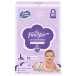 FLEWSTAR 50 PCs Baby Nicker Slim & Comfort Disposable Baby Diapers- Baby Care Diaper Pants-Slim & Comfort Disposable Baby Diapers- Cottony Soft High Absorb Technology-Pack Of 1 (Large)