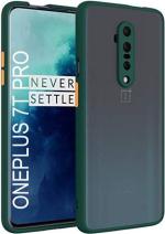 MobiLooks Mobile Accessories for OnePlus 7t Pro , 1+7t Pro Dark Green Shock-Absorbent Back Cover