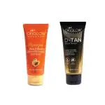 Oxyglow Herbals White Herbals Papaya Face Wash 100 Gm And Herbals D-Tan Face Wash 100 Gm (Pack Of 2)