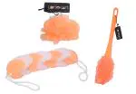 Lonekart Combo Handle, Loofah, Bath Belt for Bathing (Pack of 3Peach)