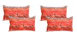 Gharsaaz Multicolor Printed Polycotton Pillow Covers Set of 4