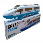 HARIDUN LED Bullet Train High Speed Metro Train Colorful LED Light Effect and Musical Sound Rail Toy for Kids