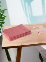 REGENCY EXPORTS PVT.LTD Quattro Hand Towel 100% Cotton 400 GSM Set of 4 Blush