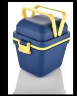 Henny Leak Proof Lunch Box Set, 3 Compartment Tiffin with Handle & Push Lock,air Tight Warmer Lunch Box for Travelling, School Kids & Office