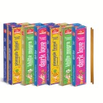 Archita Yog Mantra Dark Love, Khilte Mogra, Pineapple Fusion Bambooless sticks (Pack of 12) (10 sticks/box)