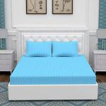 ARITO ARITO Blue Microfiber Bedsheets With 2 Pillow Cover