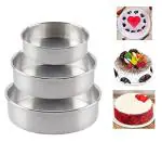 Whinsy Set Of 3 Round Cake Baking Pan/Mould/Tin Baking Tray