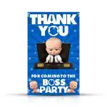 Zyozique Boss Baby Thank You for Coming Gift Tags for Birthday, Boss Baby Thank You Label Tags for Birthday, Bridal Shower, Wedding, Baby Shower, Graduation, Thanksgiving Favor (Pack of 20)