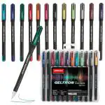 UNOMAX Geltron Fashion Gel Pen - Pack of 12, Assorted Colours | Elevate Your Writing Experience: Super Smooth Writing, Matt Finish, Waterproof Ink Technology | Professional | Budget-Friendly | Pack of 2