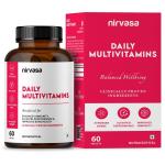 Nirvasa Daily Multivitamin Tablets for Men & Women | Enhances Immunity & Energy - 60 Tablets x 1