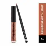 Star Struck by Sunny Leone 2PC Lip Kit (Lip Gloss + Lip Liner) | Bronze Beauty