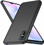 Newselect Redmi 9A Black Rubber Back Cover
