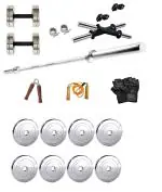 Body Maxx Steel 22 Kg Chrome Steel Weight Plates Home Gym Pack