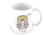 Jiya EnterpriseTuelip Multicolor Ceramic Virgo Printed Zodiac Sign Mug Printed Mug - 350 ML