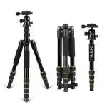 HIFFIN Q666 Professional Tripod with Ball Head for DSLR Cameras 2 in 1 Tripod with Monopod for Camera