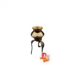 DARIDRA BHANJAN - Shivling Jal Abhishek Lota with Shivling Stand Jaldhara Patra Brass Tripai Stand , Brass Abhishek Lota Kalash.