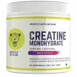Muscle Asylum Creatine Monohydrate Powder Fruit Punch, Pack of 250gm, (62 Servings)