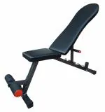 SX Fitness Heavy Duty Multi-functional Adjustable Flat, Incline and Decline Weight Bench for Home Gym, Strength Training, Abdominal and Full Body Workout capacity - 220 kg, Black (Adjustable Bench)