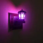 Neil-Kart Dim Light LED Lantern Night Lamp with Plug 0.5 Watts Low Power Consumption for Bedroom, Living Room, Home (Pack of 2)-Pink