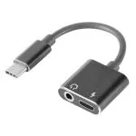 CLGD 2 in 1 Type-C to 3.5 mm Head Aux Audio USB Cable and Headphone Splitter