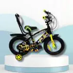 HOUSE OF TOES 16Inch Cycle for Kids 5 to 7 Years - Bicycle for Boys & Girls - Single Speed Bike/Bicycle - 95% Pre-Assembled - Balance Wheels - Suitable for Young Boys & Girls - Yellow