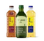 Jivo Cold Press Soyabean Oil, Extra Virgin Olive Oil & Kachi Ghani mustard Oil (1Litre Each)  
