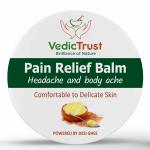 VedicTrust Ayurvedic Pain Relief Balm (Pack Of 4-25 Gm) Naturally Made with Desi Ghee, Kapoor, Tarpin Tel, Lavang Tel, Pudina Tel | All Age Balm | Muscle Pain, Headaches, Backaches |