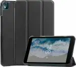 ProElite Smart Trifold Flip case Cover for Nokia Tab T10 8 inch Tablet, Black