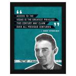 ArtX Multicolor J Robert Oppenheimer Famous Motivational Quotes Framed Wall Art Painting 10 X 13 Inch
