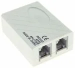 MVTECH ADSL/VDSL/APDT Splitter for Landline Telephone and Broadband Modem Box Internet Phone Filter Splitter (Pack of 1, Multi)