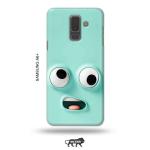 Tweakymod Printed Funny FAce Emoji Back Cover For Samsung A6 Plus