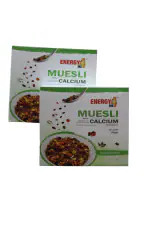 Energy4Me Dried Fruits, Seeds & Berries Calcium Muesli With Vitamin D3 I Protein Breakfast Cereals I High in Vitamins, Omega 3 I No Artificial Colours & Flavours I Cardamom Flavour I 150 GM - Pack of 2
