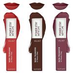 FS ForSure Power Stay Waterproof Matte Liquid Lipstick (Pack of 3) Multicolor