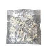 Kaku Fancy Dresses White Pearl Earrings for Mythological Character -White, Free Size - 6 Pair, for Unisex