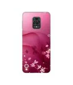 Casotec Pink Abstract Design 3D Printed Hard Back Case Cover for Mi Redmi Note 9 Pro