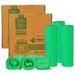 Arth Premium Compostable Garbage Bag-Pack of 2|Eco-Friendly & Leak-Resistant |For Use in Home,Kitchen,Bathroom,Pet Waste,Office |17 X 20 Inches -Small | 90 Bags - Green