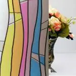 Jaamso Royals Multicolour Glass Film Decorative Static Cling Window Film for Home UV Blocking/Privacy/Heat Insulation Window Film (200 CM *45 CM)