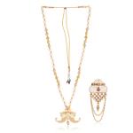 JIYANSHI FASHION: Dulha groom sherwani Necklace/Moti Mala for Men for wedding | Groom Mala and Brooch Set