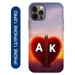 Voleano back cover for Apple Iphone 12,Iphone 12Pro, A, Love, K, letter, A, K alphabet, A, K word, A, K name, cases cover