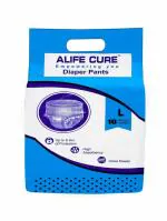 ALIFE CURE Unisex Overnight Premium Adult Diapers Pant Style 10 Pcs Non-woven Cottony Soft Fabric