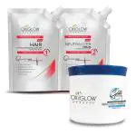 Oxyglow Herbals Set Of Hair Straightner 500 Gm And Oxyglow Herbals Hair Spa Cream 250Gm (Pack Of 2)