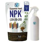 Shiviproducts NPK 20-20-20 Water Soluble Fertilizer for Plants, Organic Humic Acid Fertilizer 200 g, 200 ml