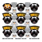 Love Creation 12x18 Size poster print for creative wall art- playful-pups-vector-art-pack-10556(Non Sticker)