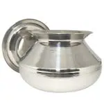 BH BARTAN HUB Small Stainless steel Handi With Lid ( Pongal Handi , 1000 ML ) Handi 1 L with Lid (Stainless Steel)