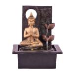 Flickkerbox Multicolor Polystone Buddha Indoor Water Fountain