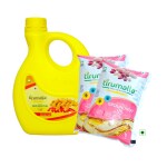 Tirumalla Filtered Groundnut Oil - 4 Liter, Combo Pack of 2 Liter Jar & 2 x 1 liter Pouch