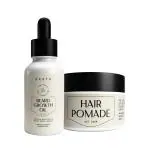 Arata Style Flex Set with Beard Growth Oil (30ml) & Hair Pomade (50gm) | Boosts Beard Growth | Style For A Glossy Finish With Flexible Control