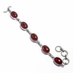 SHREE HANUMAN ENTERPRISES Brazilian Carnelian Silver Handmade Jewelry Bracelet 0.31