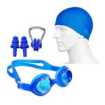 SKULL SPORTS INDUSTRIES Assorted Swimming Kit Swim Goggles And Caps Combo Set